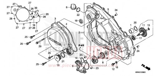 COUVERCLE D. DE CARTER MOTEUR CRF250RC de 2012